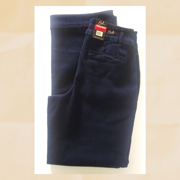Earl Jeans Denim - Earl Jean Wide Leg Dark Wash Trousers Jeans‎